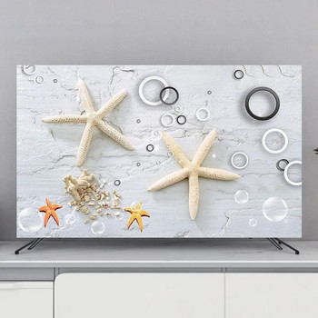 Νέο σκανδιναβικό μοντέρνο κάλυμμα τηλεόρασης Κάλυμμα σκόνης κάλυμμα σπιτιού σαλονιού Τηλεόραση υφασμάτινο κάλυμμα 55 ιντσών 65 ιντσών Home Έκπτωση LCD Hot