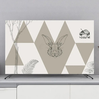 Нов скандинавски модерен стил Капак за телевизор Капак за прах Капак за домашен хол Телевизор Капак за прах 55 инча 65 инча Домашен LCD Гореща разпродажба