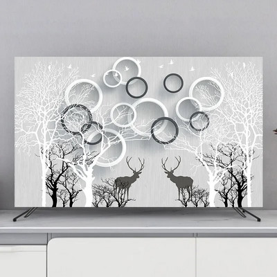 Nový severský moderný štýlový kryt na televízor, kryt na obývačku, kryt na televízor, handrička na prach, 55 palcov, 65 palcov, domáci LCD, horúci výpredaj