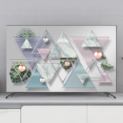 Nový severský moderný štýlový kryt na televízor, kryt na obývačku, kryt na televízor, handrička na prach, 55 palcov, 65 palcov, domáci LCD, horúci výpredaj