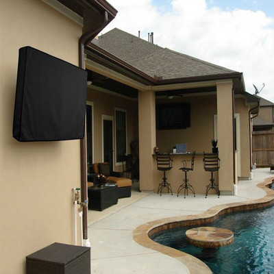 Apsaugokite televizoriaus ekraną Dulkėms atsparus vandeniui atsparus oro sąlygoms lauko televizoriaus dangtelis Universalus apsaugos nuo dulkių televizoriaus dėklas, skirtas 24–38 colių televizoriui