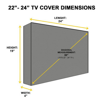 Ζεστό αδιάβροχο κάλυμμα για εξωτερική τηλεόραση Επιλογές πολλαπλών μεγεθών Μαύρη τηλεόραση LCD ανθεκτική στη σκόνη Τσάντα προστασίας