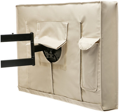 Karštam vandeniui atsparus dangtelis lauko televizoriui Kelių dydžių parinktys Juodas LCD televizoriaus dulkėms atsparus apsauginis krepšys