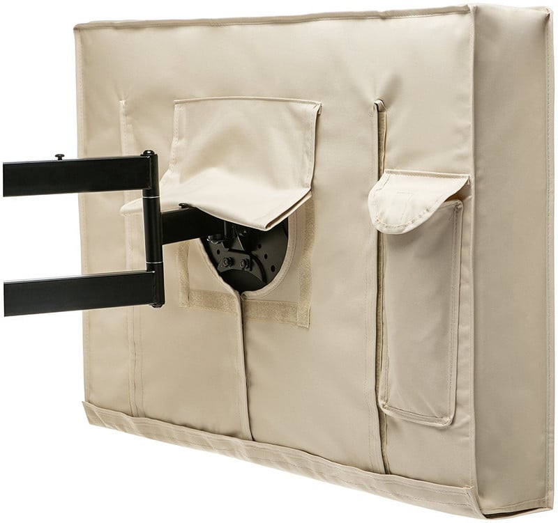 Karštam vandeniui atsparus dangtelis lauko televizoriui Kelių dydžių parinktys Juodas LCD televizoriaus dulkėms atsparus apsauginis krepšys