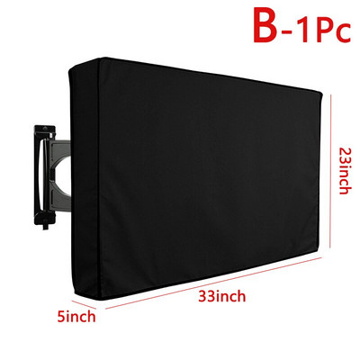 Lauko televizoriaus ekrano dangtelis nuo dulkių vandeniui atsparus dangtelis Aukštos kokybės Oksfordo televizoriaus dėklo televizoriaus dangtelis nuo 22`` iki 38`` colių