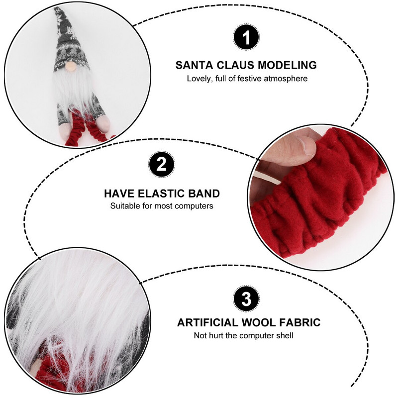 Κάλυμμα υπολογιστή 1 τμχ Χριστουγεννιάτικο κάλυμμα περιγράμματος Χριστουγεννιάτικο Διακόσμηση Τραπεζιού Χριστουγεννιάτικα Στολίδια Gnome