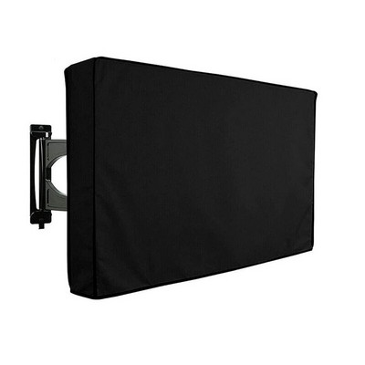 AFBC Husă TV în aer liber din poliester 600D, rezistentă la intemperii, ecran plat pentru televizor cu ecran plat de 40-42 inch în exterior