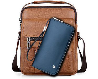 Pánska ležérna taška z eko kože s nápisom