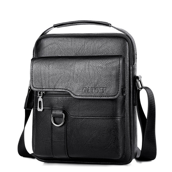 Pánska ležérna taška z eko kože s nápisom