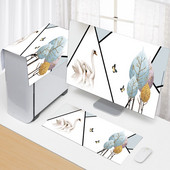 3PCS Νέου ευρωπαϊκού στυλ Απλό κάλυμμα υπολογιστή Κάλυμμα σκόνης Κάλυμμα επιτραπέζιου υπολογιστή Οθόνη LCD Προστατευτικό κάλυμμα υποδοχής πληκτρολογίου