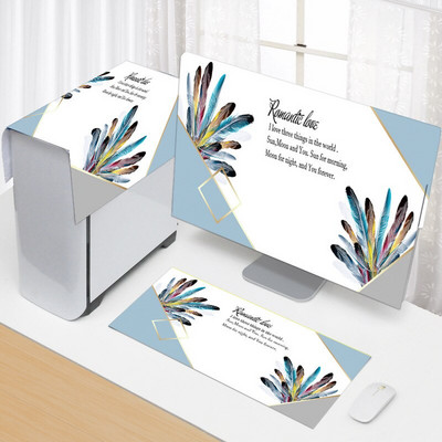 3PCS Νέου ευρωπαϊκού στυλ Απλό κάλυμμα υπολογιστή Κάλυμμα σκόνης Κάλυμμα επιτραπέζιου υπολογιστή Οθόνη LCD Προστατευτικό κάλυμμα υποδοχής πληκτρολογίου