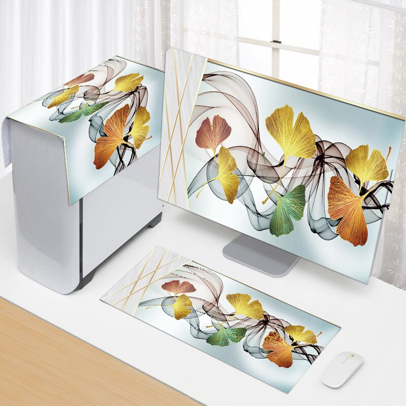 3PCS Νέου ευρωπαϊκού στυλ Απλό κάλυμμα υπολογιστή Κάλυμμα σκόνης Κάλυμμα επιτραπέζιου υπολογιστή Οθόνη LCD Προστατευτικό κάλυμμα υποδοχής πληκτρολογίου