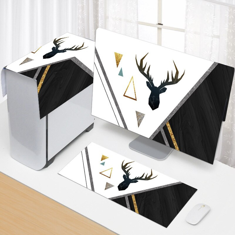 3PCS Νέου ευρωπαϊκού στυλ Απλό κάλυμμα υπολογιστή Κάλυμμα σκόνης Κάλυμμα επιτραπέζιου υπολογιστή Οθόνη LCD Προστατευτικό κάλυμμα υποδοχής πληκτρολογίου