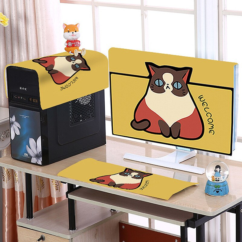 Ochranný kryt na LCD displej s klávesnicou a 3 v 1 pre stolný počítač s potlačou 22/24/27 palcov, 3 v 1, pre domácnosť