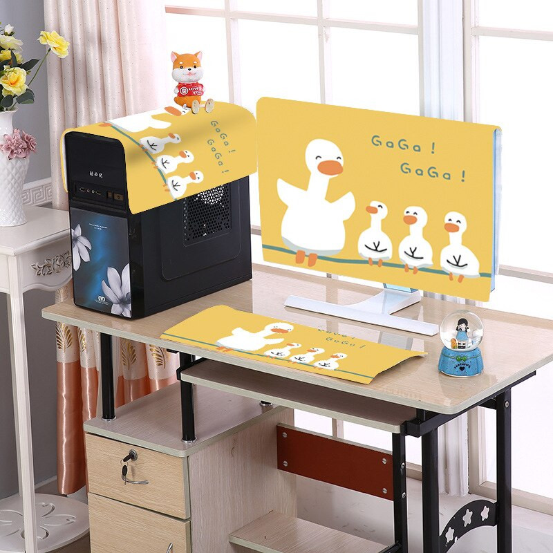 Ochranný kryt na LCD displej s klávesnicou a 3 v 1 pre stolný počítač s potlačou 22/24/27 palcov, 3 v 1, pre domácnosť