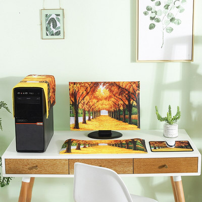 Κάλυμμα 3 επιτραπέζιου υπολογιστή για τη σκόνη 17-27 ιντσών Προστατευτικό κάλυμμα οθόνης LCD υποδοχής πληκτρολογίου για οικιακά καλύμματα σκόνης