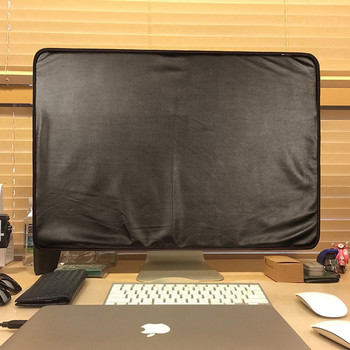 Προστατευτικό κάλυμμα σκόνης οθόνης υπολογιστή 21 ιντσών 27 ιντσών μαύρο πολυεστέρα με εσωτερική μαλακή επένδυση για οθόνη LCD Apple iMac