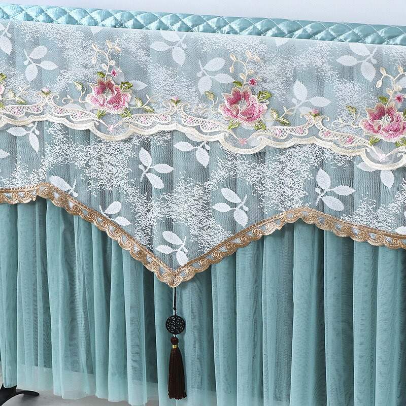 Nový TV kryt bez krytu, kryt na TV, čipkovaný výšivkový LCD stolný závesný TV kryt, obdĺžnikový látkový kryt