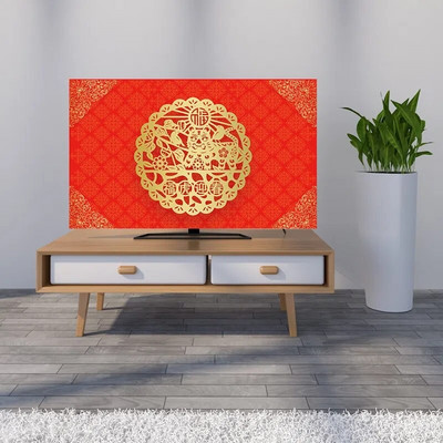 GoodTop Husă de protecție pentru TV Husă de protecție împotriva prafului pentru agățat de uz casnic TV LCD Prosop de praf 32-70 inchi Husă pentru televizor cu dimensiuni multiple