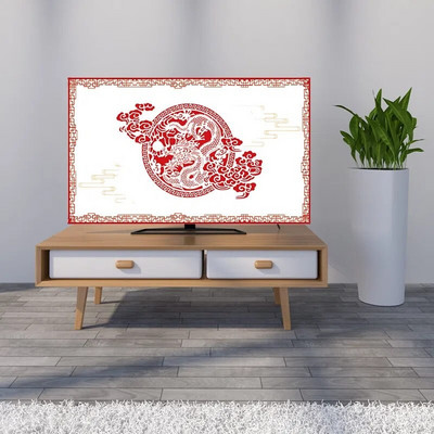 GoodTop Husă de protecție pentru TV Husă de protecție împotriva prafului pentru agățat de uz casnic TV LCD Prosop de praf 32-70 inchi Husă pentru televizor cu dimensiuni multiple