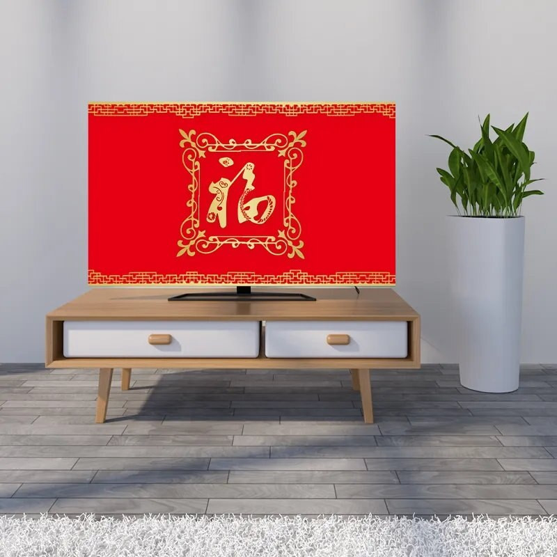 GoodTop Husă de protecție pentru TV Husă de protecție împotriva prafului pentru agățat de uz casnic TV LCD Prosop de praf 32-70 inchi Husă pentru televizor cu dimensiuni multiple