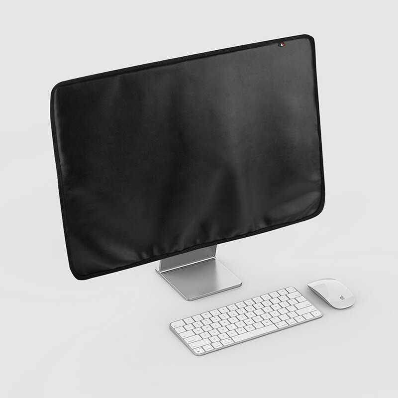 Horúci výpredaj PU koženého krytu pre 24-palcový displej IMAC, protiprachový kryt, zadné vrecko pre magickú klávesnicu a myš, protiprachový kryt pre počítač