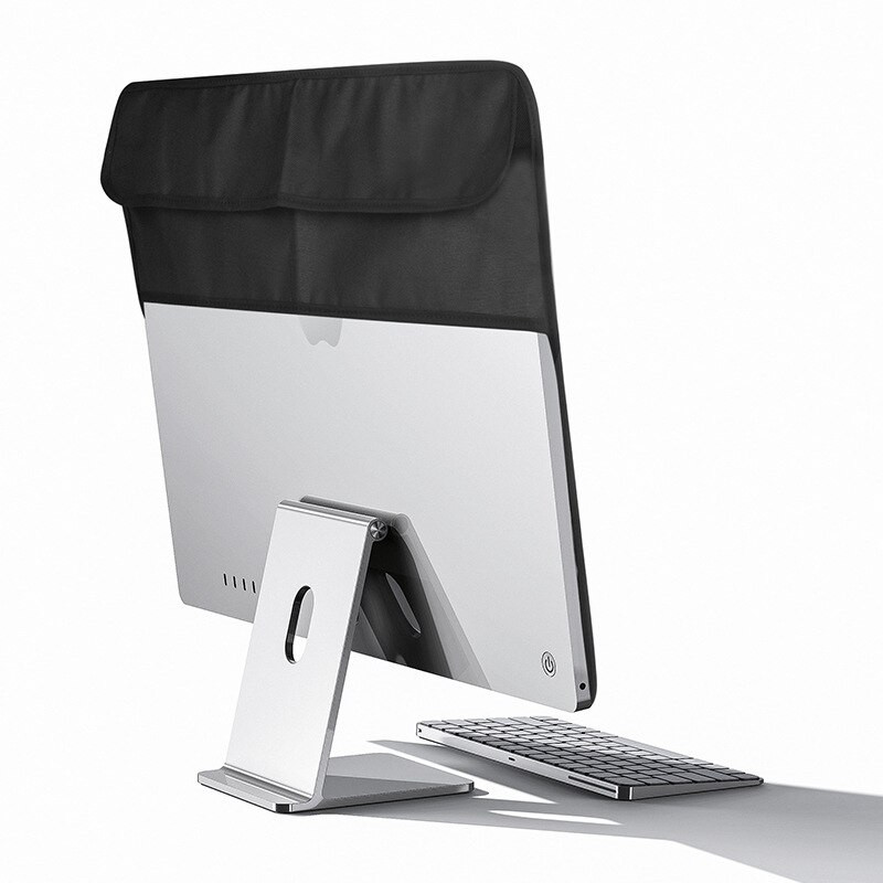 Horúci výpredaj PU koženého krytu pre 24-palcový displej IMAC, protiprachový kryt, zadné vrecko pre magickú klávesnicu a myš, protiprachový kryt pre počítač