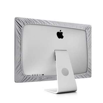 Μαύρο/ασημί ελαστικό κάλυμμα οθόνης υπολογιστή με κάλυμμα σκόνης με εσωτερική μαλακή επένδυση για την οθόνη LCD της Apple iMac για τη σκόνη