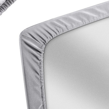 Черен/сребрист разтеглив протектор срещу прах за компютърен монитор с вътрешна мека подплата за Apple iMac LCD екран