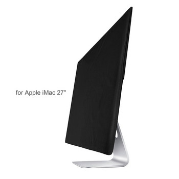 Μαύρο πολυεστερικό προστατευτικό οθόνης υπολογιστή 21/27 ιντσών με προστασία από τη σκόνη με εσωτερική εξαιρετικά λεπτή μαλακή επένδυση για οθόνη LCD Apple iMac LA001