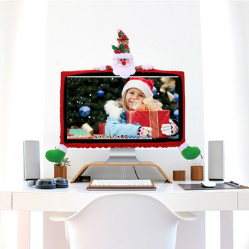 Χριστουγεννιάτικο κάλυμμα υπολογιστή 3D Χριστουγεννιάτικη διακόσμηση Προστατευτικό κάλυμμα από σκόνη για Χριστουγεννιάτικο ντεκόρ γραφείου TS2