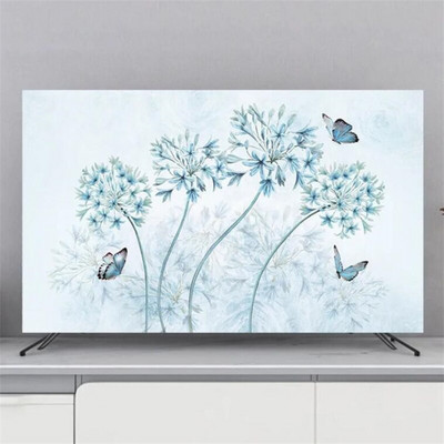 Husa TV Protectie Husa de praf Agatator de uz casnic Husa de praf TV LCD Acasa Decor universal cu flori Simplu de inalta calitate
