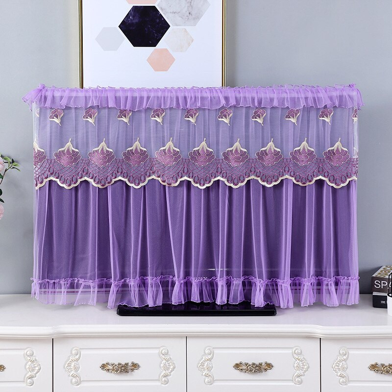 2022 Nou Dantela Husa de praf simplu Husa TV Husa de protectie TV 32-inch 65-inch Curbat LCD TV Capac de praf Decor pentru casa