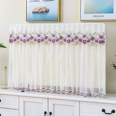 Prachotesný kryt na TV, severská čipka, ochranný kryt na televíznu obrazovku, bytová dekorácia, 32", 40", 43", 55", 65", nový prírastok, doprava zdarma