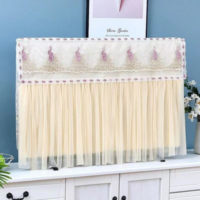 Prachotesný kryt na TV, severská čipka, ochranný kryt na televíznu obrazovku, bytová dekorácia, 32", 40", 43", 55", 65", nový prírastok, doprava zdarma