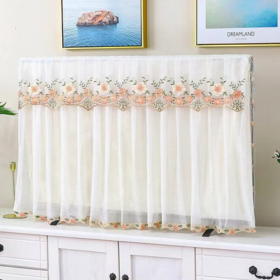 Prachotesný kryt na TV, severská čipka, ochranný kryt na televíznu obrazovku, bytová dekorácia, 32", 40", 43", 55", 65", nový prírastok, doprava zdarma