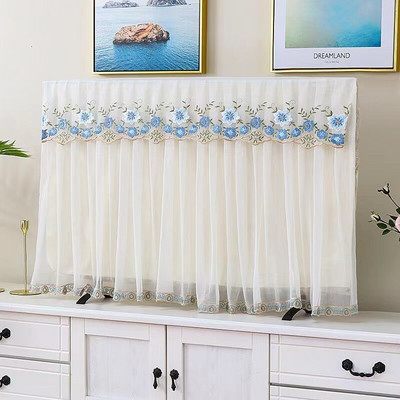 Prachotesný kryt na TV, severská čipka, ochranný kryt na televíznu obrazovku, bytová dekorácia, 32", 40", 43", 55", 65", nový prírastok, doprava zdarma