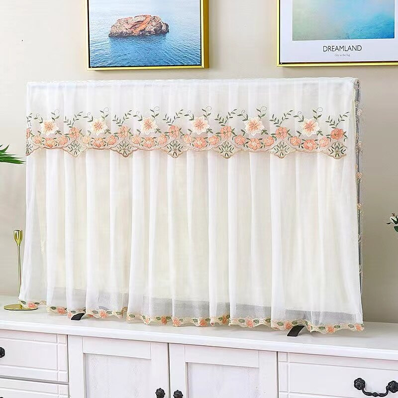 Prachotesný kryt na TV, severská čipka, ochranný kryt na televíznu obrazovku, bytová dekorácia, 32", 40", 43", 55", 65", nový prírastok, doprava zdarma