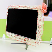 17-22 palcový mäkký látkový kryt na televízor, zakrivená obrazovka, ochranný kryt na monitor počítača, nástenný kryt