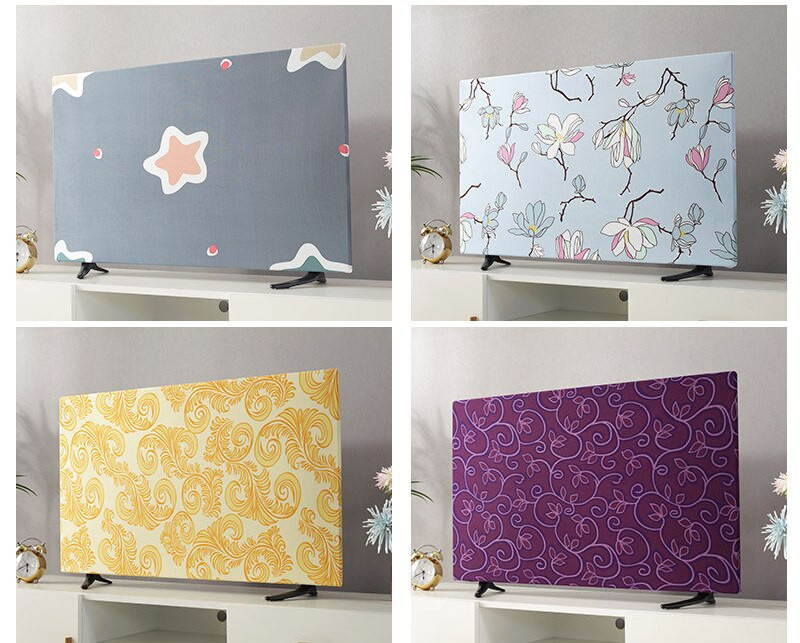 1 ks ochranný kryt na televízor, kryt na stôl pre domácnosť, univerzálny kryt na televízor, 19-55 palcov, elastický kryt na televízor