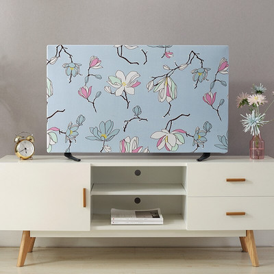 1 ks ochranný kryt na televízor, závesný stolný LCD televízor, univerzálny kryt na televízor, 19-55 palcov, univerzálna kvetinová bytová dekorácia