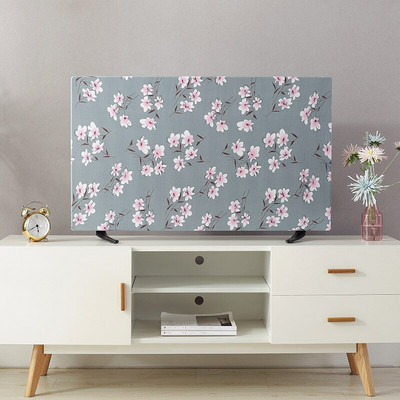 1 ks ochranný kryt na televízor, závesný stolný LCD televízor, univerzálny kryt na televízor, 19-55 palcov, univerzálna kvetinová bytová dekorácia