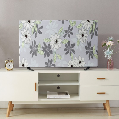 1 ks ochranný kryt na televízor, závesný stolný LCD televízor, univerzálny kryt na televízor, 19-55 palcov, univerzálna kvetinová bytová dekorácia