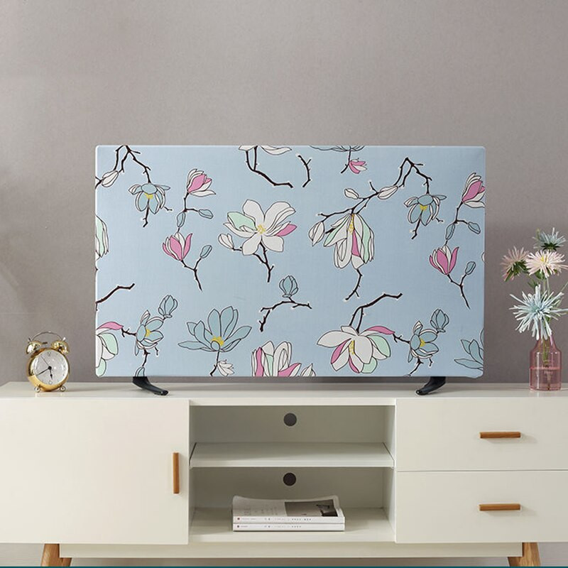 1 ks ochranný kryt na televízor, závesný stolný LCD televízor, univerzálny kryt na televízor, 19-55 palcov, univerzálna kvetinová bytová dekorácia