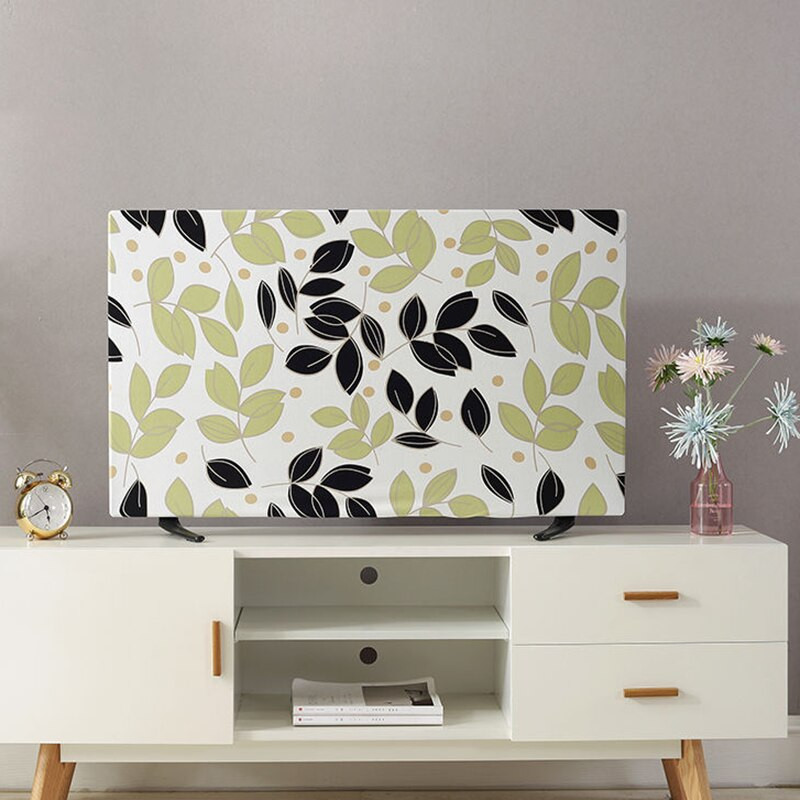 1 ks ochranný kryt na televízor, závesný stolný LCD televízor, univerzálny kryt na televízor, 19-55 palcov, univerzálna kvetinová bytová dekorácia