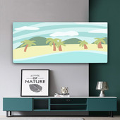 Nová potlač s elastickou silou na televízor, kryt na televízor, 32-75 palcov, jednoduchý a moderný európsky štýl