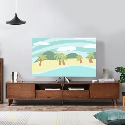 Nová potlač s elastickou silou na televízor, kryt na televízor, 32-75 palcov, jednoduchý a moderný európsky štýl