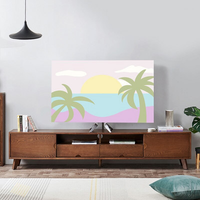 Nová potlač s elastickou silou na televízor, kryt na televízor, 32-75 palcov, jednoduchý a moderný európsky štýl