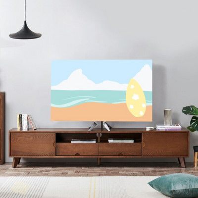 Nová potlač s elastickou silou na televízor, kryt na televízor, 32-75 palcov, jednoduchý a moderný európsky štýl