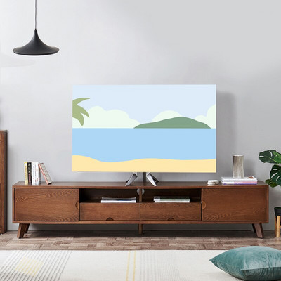 Nová potlač s elastickou silou na televízor, kryt na televízor, 32-75 palcov, jednoduchý a moderný európsky štýl